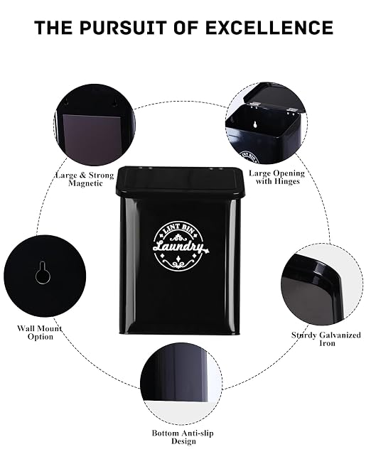 Magnetic Dryer Lint Bin.