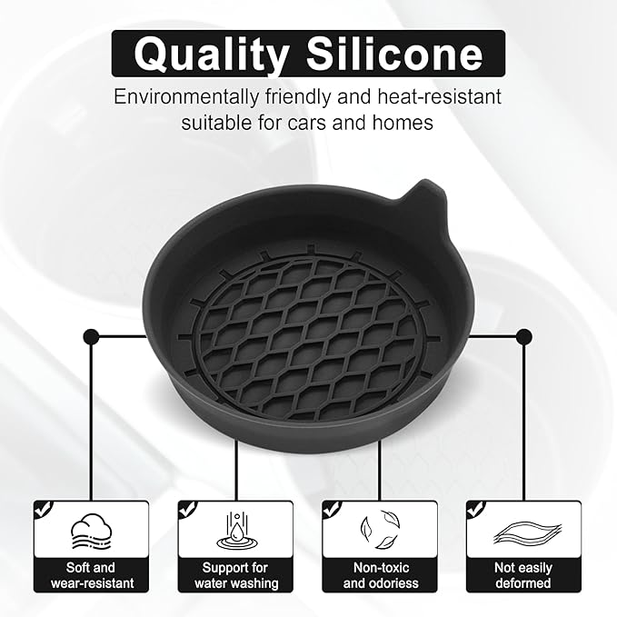 Car Cup Holder Silicone Liner Set.