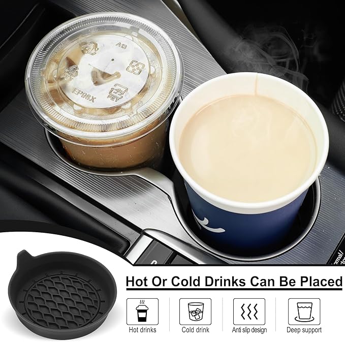 Car Cup Holder Silicone Liner Set.