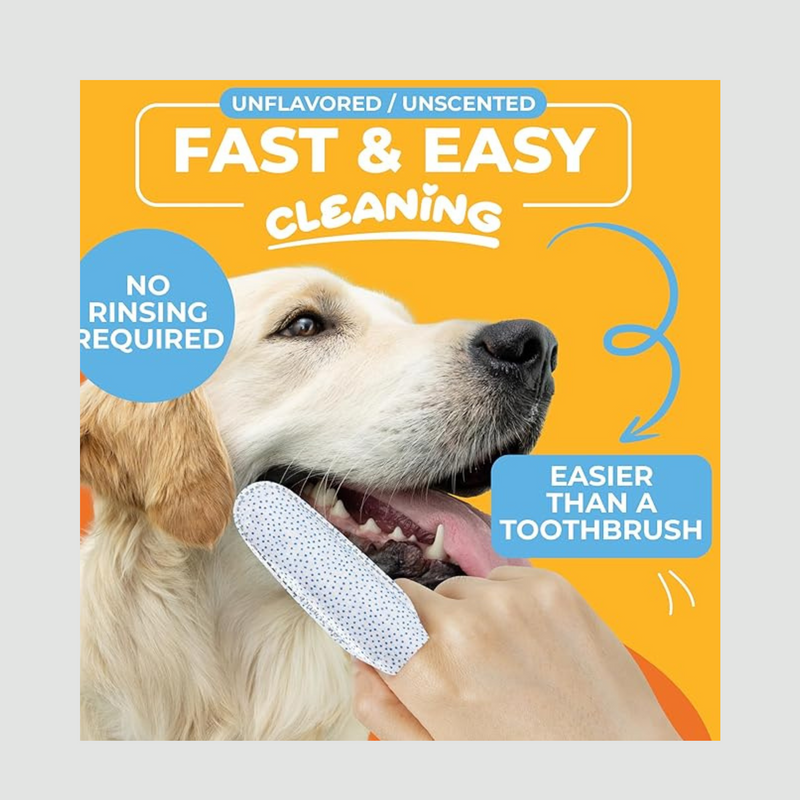 PET Teeth Cleaning Finger Wipes