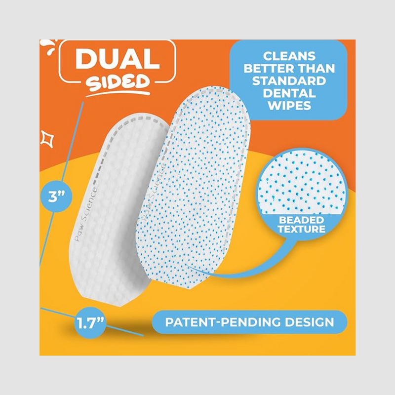 PET Teeth Cleaning Finger Wipes