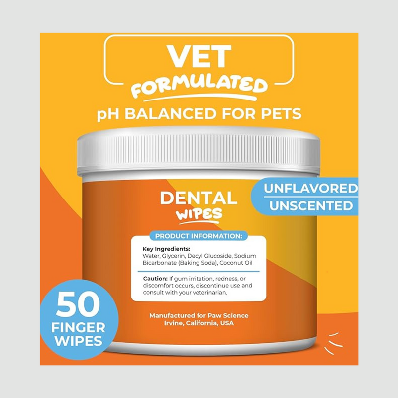 PET Teeth Cleaning Finger Wipes