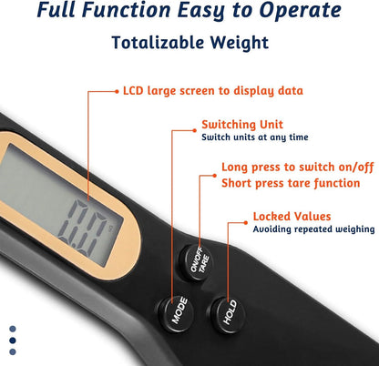 Multifunctional Digital Display Two-in-one Electronic Scale Measuring Spoon Kitchen Gadgets